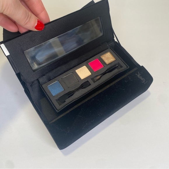 YSL Velvet 2008 Holiday Box with Satin Bow Top NEVER USED Eyeshadow & Lip Cream - Picture 8 of 9